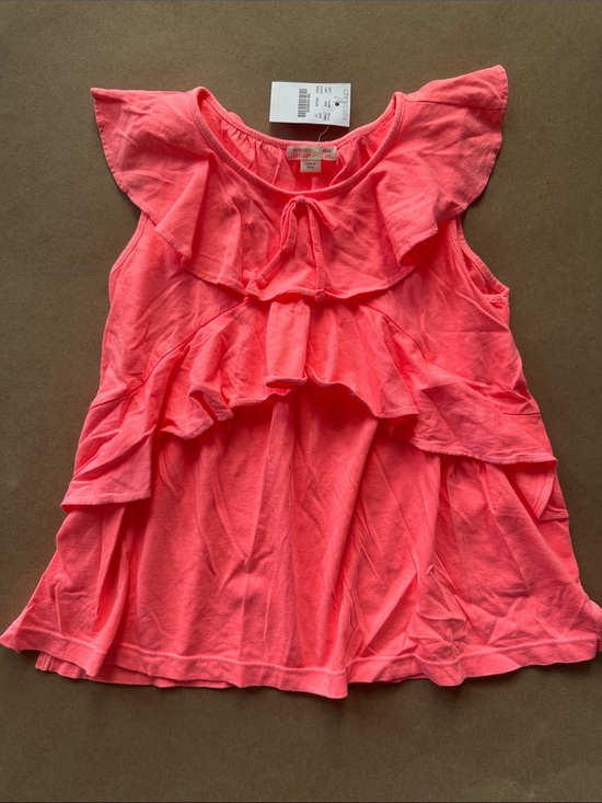 Crewcuts Other - NWT Crewcuts Coral Pink Ruffle Tiered Top
